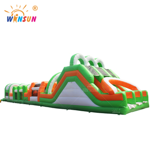 Parcours d'obstacles gonflable commercial WINSUN de qualité supérieure, 5 000 m², <span class=keywords><strong>triple</strong></span> piste, château gonflable pour enfants - Product Image 4