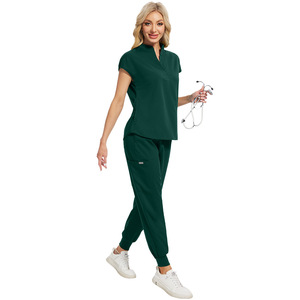 Ropa de trabajo de belleza profesional, uniforme médico para mujer, conjunto de exfoliación de clínica Dental, ropa quirúrgica, pantalones superiores de Hospital, accesorios de enfermera - Product Image 2