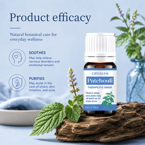 Huile essentielle de patchouli pressée à froid, qualité thérapeutique, 100% pure et naturelle, hydratante, parfum frais, 5 ml pour le soin de la peau du corps - Product Image 4