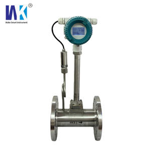 Ip65 ip68 सु304/316l हाइड्रोजन गैस तरल उच्च तापमान फ्लैंज क्लैंप rs485 गैस भाप वर्टेक्स प्रवाह मीटर - Product Image 1