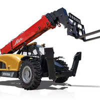 Chariot élévateur télescopique de 5,44 tonnes STH1256A, portée avant maximale de 13,08 m, conception de jambe stabilisatrice pour la manutention de marchandises en altitude