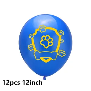 Set balon lateks berpola kartun, spanduk Selamat Ulang Tahun, bendera dekorasi pesta Natal untuk anak-anak, Hari Valentine - Product Image 4