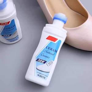 Ceram Natural Creams White Shoe Cleaner Foam With Brush Head For Cleaning And Whitening - Product Image 3