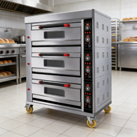 Four à gaz pour boulangerie Unitech HGB-60Q 300 kW à bas prix avec affichage LED en acier inoxydable 201 pour la cuisson du pain, des gâteaux et des tartes