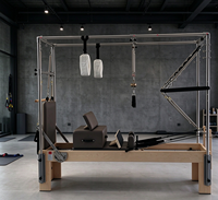 Machine de Pilates 3-en-1 en érable de haute qualité avec système de résistance flexible et accessoires complets pour l'entraînement à domicile