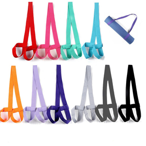 حزام حمل حصيرة اليوجا قابل للطي مصنوع من البوليستر مع شريط فيلكرو، حزام مخصص عالي الجودة لحمل حصيرة اليوجا - Product Image 3