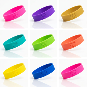Braccialetto in Silicone Colorato Personalizzato con Logo, Bracciale in Gomma, Ordine all'Ingrosso OEM, Regalo per la Consapevolezza - Product Image 1