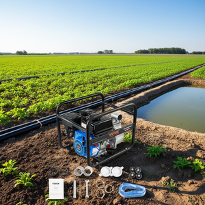 Bomba de agua a gasolina Vevor de 6.5Hp y 4 tiempos, bomba de transferencia 2 en 1 para equipos de riego e hidroponía - Product Image 2