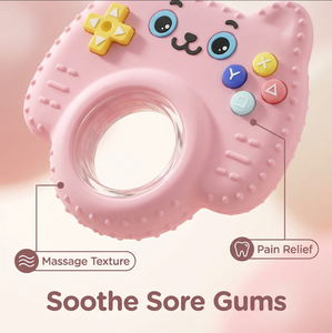 Mordedor de Silicona de Grado Alimenticio para Bebés, Libre de BPA, Juguete para Masticar Seguro y Aliviar el Dolor de Dentición - Product Image 2
