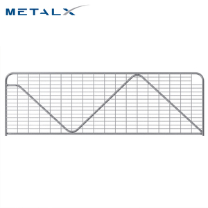 Giá rẻ 14ft mạ kẽm màu xanh lá cây wrought sắt cổng thiết kế cho trang trại 5 bar trang trại cổng với bản lề - Product Image 2