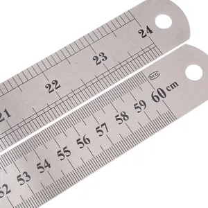 Wholesale Photo Etching Stainless Steel Ruler 15cm-2m High-precision Steel Ruler Thickened Iron Scale Woodworking Steel Ruler