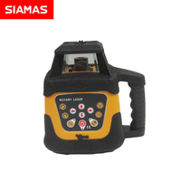 Niveau laser rotatif SIAMAS 500m outil laser rotatif rouge avec récepteur laser rotatif à nivellement automatique à 360 degrés