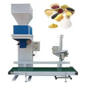 Pack 10kg 25kg 50kg animal feed rice sugar salt filling packing machine for pellet