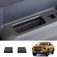 Boîte de rangement latérale TPE pour portière arrière de voiture, support pour téléphone, organiseur de porte, plateau de poche pour poignée, compatible Toyota Hilux Travo 2026