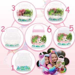 Phổ biến ánh sáng-up Terrarium Craft Kit cho trẻ em với ánh sáng <span class=keywords><strong>LED</strong></span> DIY <span class=keywords><strong>Mini</strong></span> vườn ánh sáng ban đêm dự án cho Kit - Product Image 4