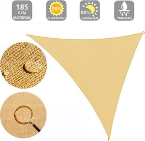 Chất lượng cao dù để che nắng Sails màu be <span class=keywords><strong>Shade</strong></span> Net <span class=keywords><strong>HDPE</strong></span> vải bóng râm cho cắm trại ban công ngoài trời Patio - Product Image 3