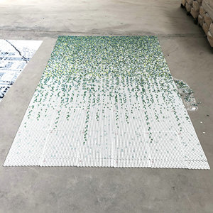 Hiện đại tùy chỉnh vuông Cắt nghệ thuật đánh bóng Gạch Mosaic Thủy Tinh Matte vuông cho nội thất biệt thự tường sàn trang trí tính năng sàn gỗ - Product Image 5