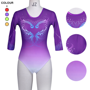 Trajes de competición de gimnasia de moda para niñas personalizados uniformes de gimnasia de entrenamiento - Product Image 1