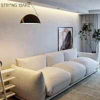 Trois places maison minimaliste Simple moderne salon meubles hôtel petit appartement salon tissu Vintage canapé pour salon