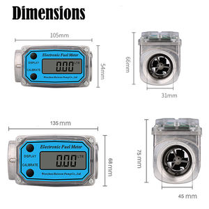 Dn15 Dn25 Hoge Precisie <span class=keywords><strong>Aluminium</strong></span> Turbine Pulser Brandstof <span class=keywords><strong>Flow</strong></span> <span class=keywords><strong>Meter</strong></span> Digitale Diesel Voor Olie En Water Oem Aanpasbaar - Product Image 6