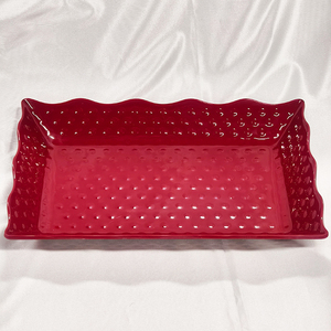 Ensemble de dîner en mélamine de style chinois traditionnel <span class=keywords><strong>vaisselle</strong></span> de table en mélamine durable plats en mélamine à motif rouge avec bouilloire pour hôtel - Product Image 5