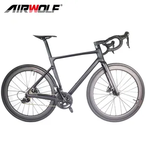 Completa in fibra di carbonio strada bici da corsa in bicicletta con il gruppo Originale, 50 millimetri ruote in carbonio, disco in carbonio della bici della strada