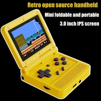 Console de jeux vidéo portable pliable avec batterie, manette de jeu et Joystick