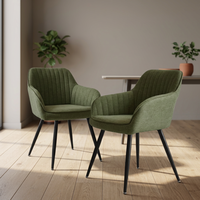 Fauteuil d'appoint moderne en velours capitonné avec pieds en métal doré, chaise de luxe pour salon, chambre, salle à manger, hôtel et école