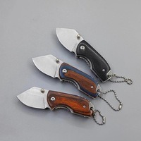 Couteau pliant portable de haute qualité pour camping expédition en plein air lame en acier inoxydable super tranchante personnalisable bois OEM bricolage