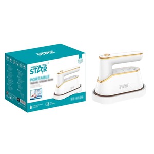 Plancha de vapor portátil Winning Star de 1200W, vaporizador de ropa eléctrico de viaje con mango giratorio - Product Image 1