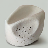 Fábrica Linglong Grado Superior 100% fieltro de lana sombrero de oración musulmán lana Kufis bajo Moq África fieltro de lana pura árabe musulmán Kippah sombrero de fieltro