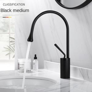 European-Style Modern Brass Water Drop <strong>Faucet</strong> Hot Cold <strong>Dragon</strong> Basin <strong>Faucet</strong> for Bathroom Cabinet &amp; Balcony Rotating Table Design - Product Image 3