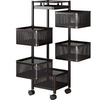 Cestas giratorias multicapa de precio al por mayor, estante de almacenamiento, cesta de frutas y verduras, carrito de cocina