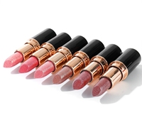 Rouge à lèvres nacré métallique avec glaçure à lèvres éblouissante longue durée Brillant à lèvres hydratant et hydratant en six couleurs vives