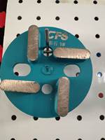 Disque de meulage diamanté premium pour le polissage du béton, durable, 4 à 6 segments, plaque de meulage pour sols