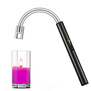 Wholesale windproof 360 Flexible Neck Arc Electronic USB Rechargeable Lighter BBQ & Candle lighter Flameless Lighters