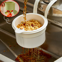 Panier suspendu détachable de vidange à bouton-poussoir robinet panier de crépine d'évier en plastique pour l'élimination des déchets alimentaires et le stockage des outils