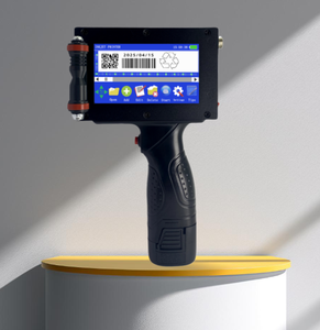 Codeur à jet d'encre manuel industriel, hauteur d'impression de 12,7 mm, encre pigmentée textile, jusqu'à cinq lignes, imprimante à cartes haute vitesse - Product Image 1