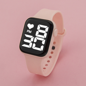 Vendita calda bambini a buon mercato sport bel tocco <span class=keywords><strong>polso</strong></span> <span class=keywords><strong>digitale</strong></span> LED quadrato specchio faccia ragazza ragazzo LED tocco <span class=keywords><strong>orologio</strong></span> in Silicone $ - Product Image 1