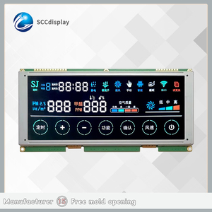 Hochwertiges Maßgefertigtes SJXD1621B BTN 7-<span class=keywords><strong>Segment</strong></span>-LCD-Display Negativ Farbig Exzellentes SCCdisplay 1621 Controller 171,2x82,2mm 5V - Product Image 5