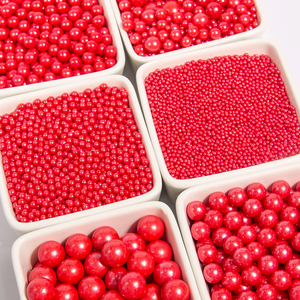 Vente en gros de confettis comestibles pour la Saint-Valentin, décorations de gâteaux, boules de sucre, confettis en forme de cœur, confettis d'amour - Product Image 5