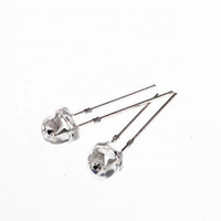 Composants électroniques Livraison rapide F5 5mm chapeau de paille couleur bleue led diode électroluminescente LED