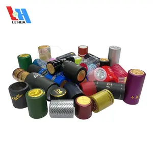 Custom pvc Heat Shrink Champagne Capsule Container Shrink Wrap Whisky Bottle Tops for Wine PVC/PET/OPS shrink capsule