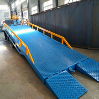 Pont d'accès mobile pliable à trois niveaux, plateforme de chargement et de déchargement de conteneurs, cadre de rampe pour chariot élévateur
