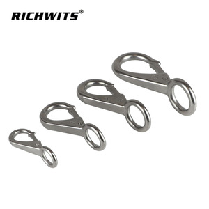 Crochets directionnels en acier inoxydable, crochets à ressort fixes, crochets de sangle marine pour yacht et voilier, quincaillerie marine - Product Image 3