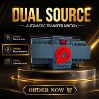 Interrupteur de transfert automatique double alimentation TONGYAO CB-Class 4P avec pôle N, usage domestique monophasé