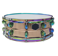 Widen Rainbow Hardware : Tambour à ressort en métal plaqué or rose pour fanfare et défilé, avec logo personnalisé, vente en gros