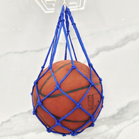 Sac de transport en filet de nylon portable pour football, basketball, volley-ball, sports de plein air