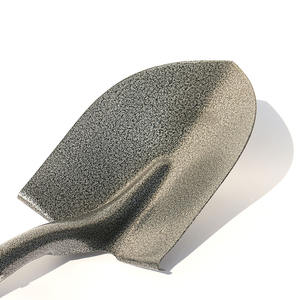 مجرافات معدنية كبيرة مصنوعة يدويًا بمقابض خشبية، مصممة للاستخدامات الزراعية والبستانية الشاقة. - Product Image 2