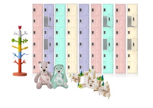 TOP Sales <b>Small</b> Daycare Kindergarten Kids Storage ABS Plastic Locker Cabinet - Product Image 2